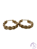 Small Braided Gold Hoops