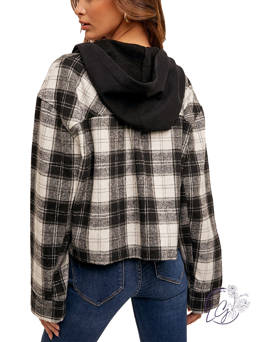 Harmony Plaid Crop Jacket