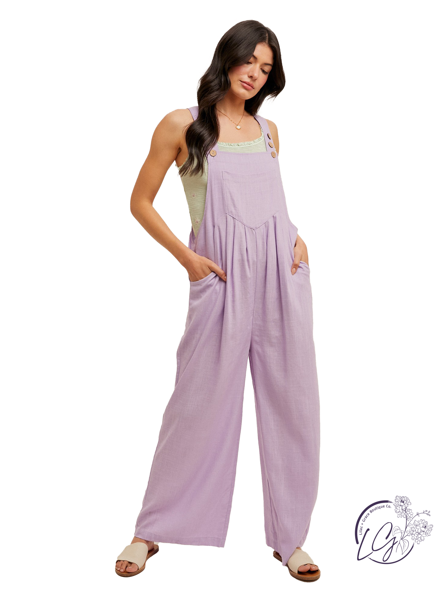 Charged Silence Linen Overalls