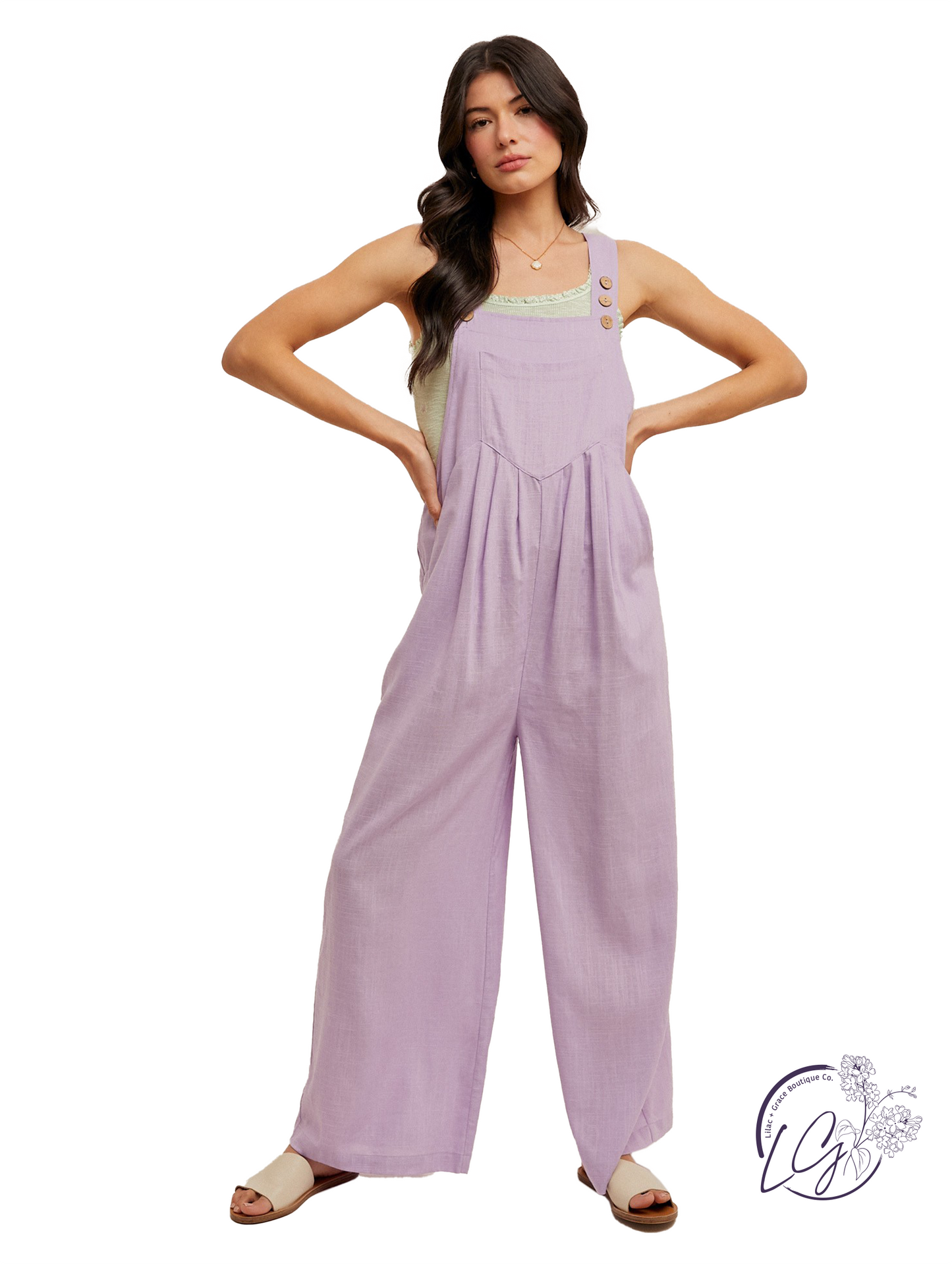 Charged Silence Linen Overalls