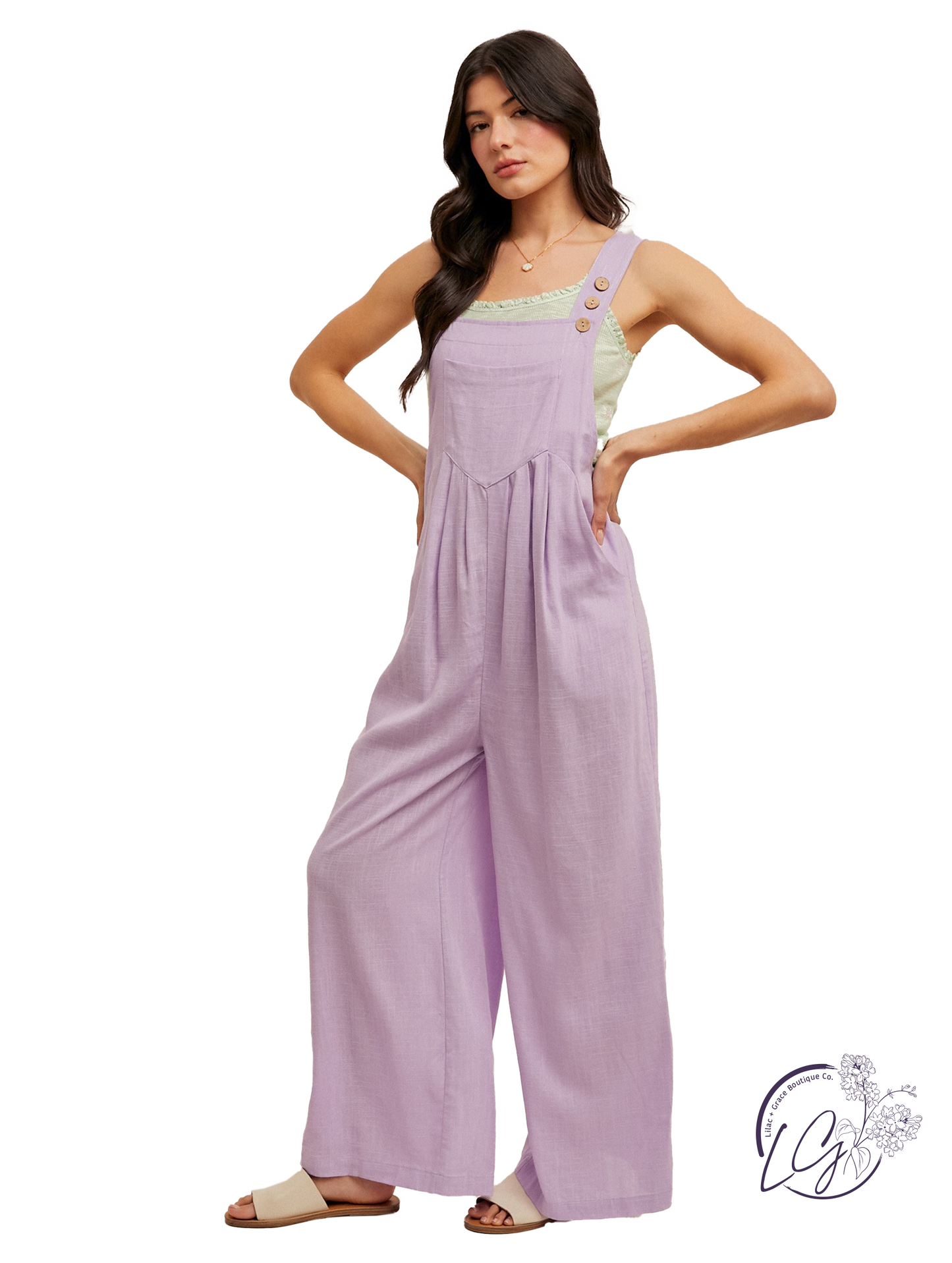 Charged Silence Linen Overalls