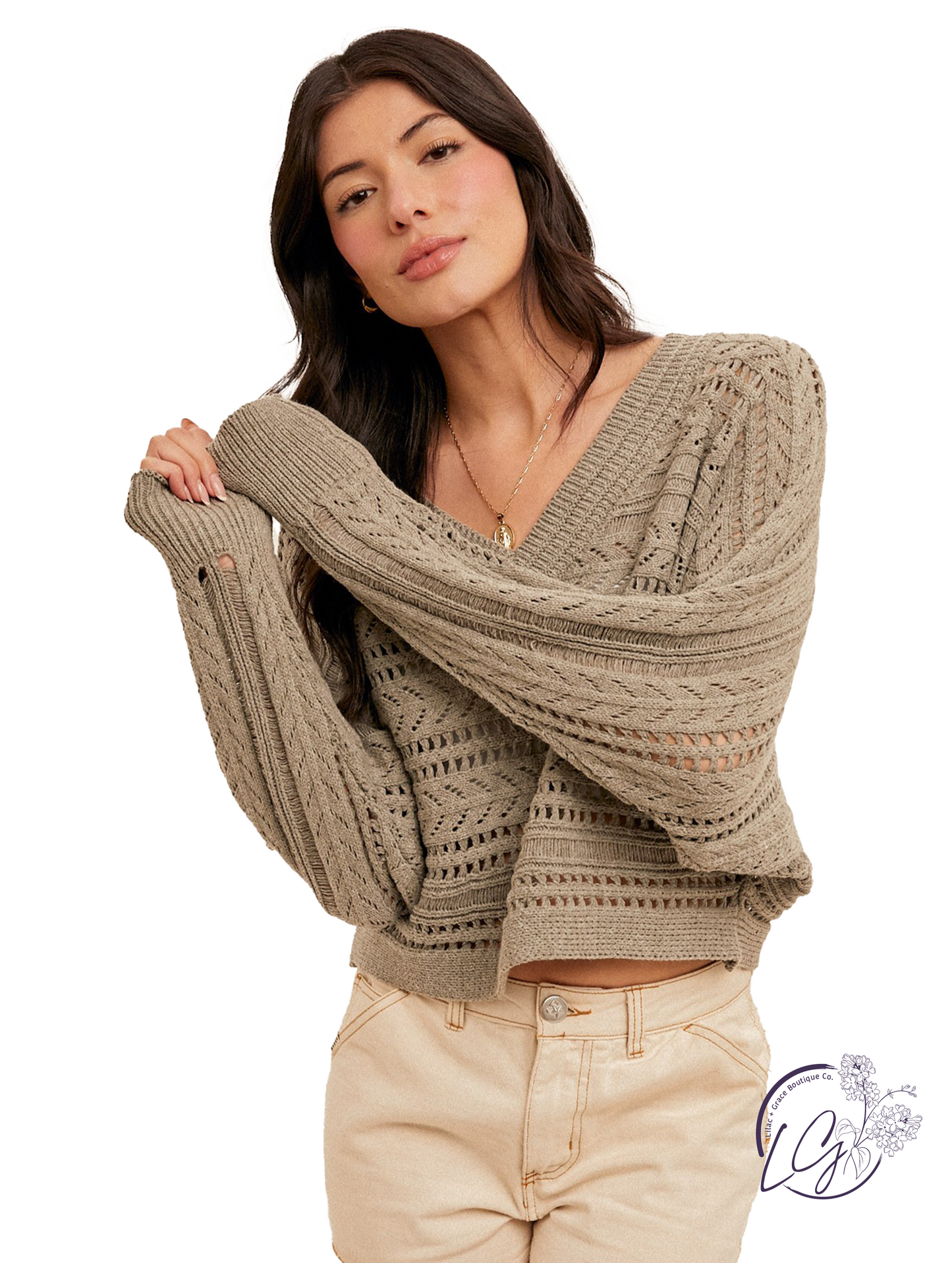 Signal on Low Crop Sweater