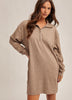 Brushed Zip Sweater Dress
