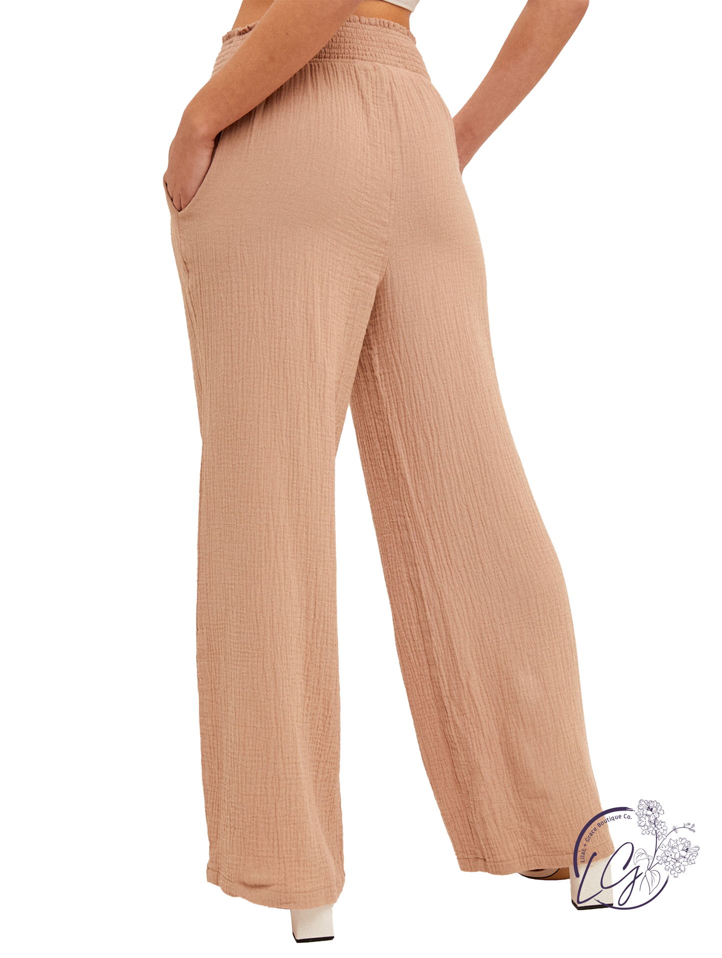 Shoreside Comfort Smocked Pants