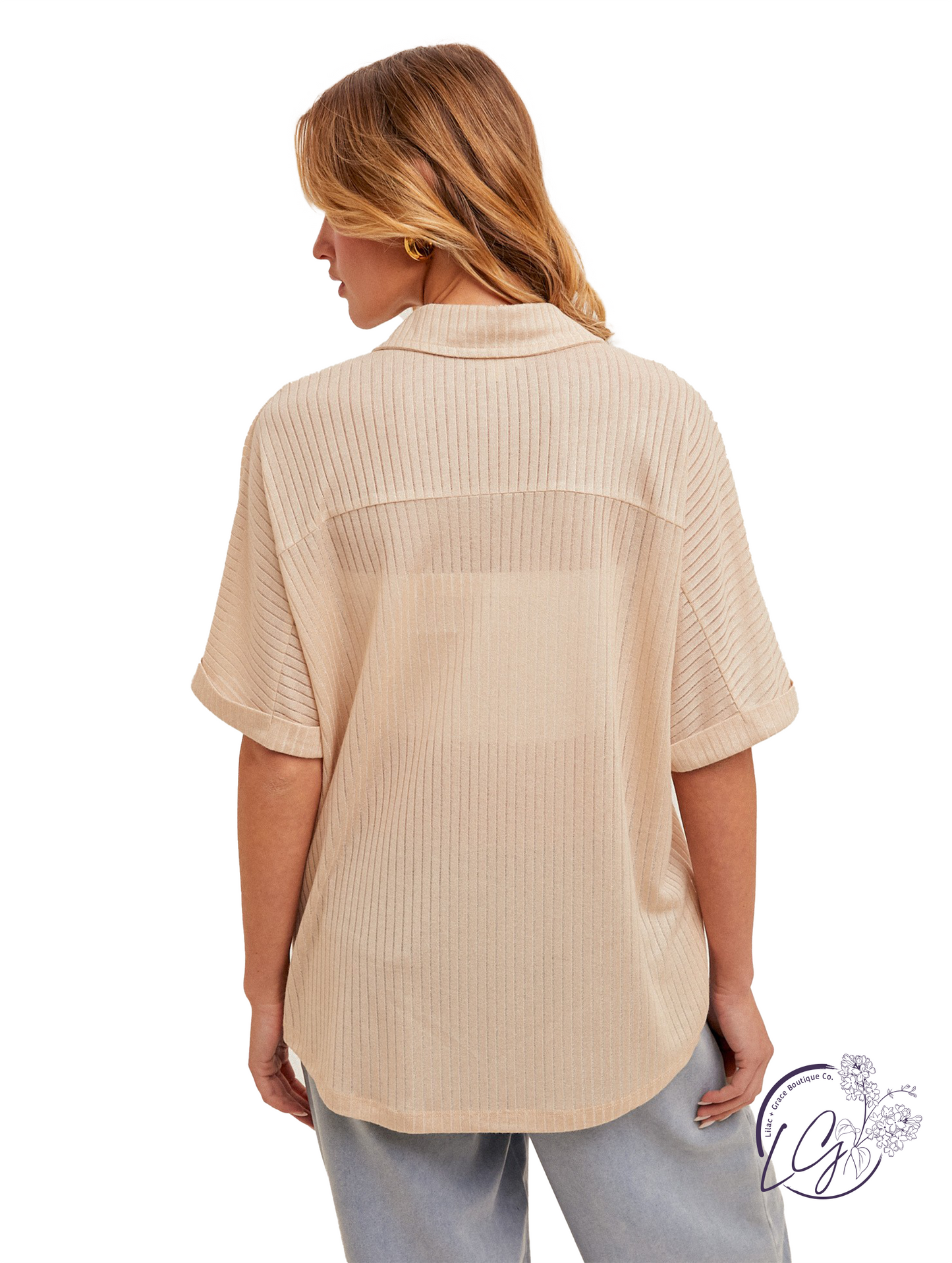 Spun In Air Knit Button Shirt