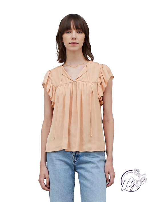 Breathe In, Breathe Out Satin Blouse