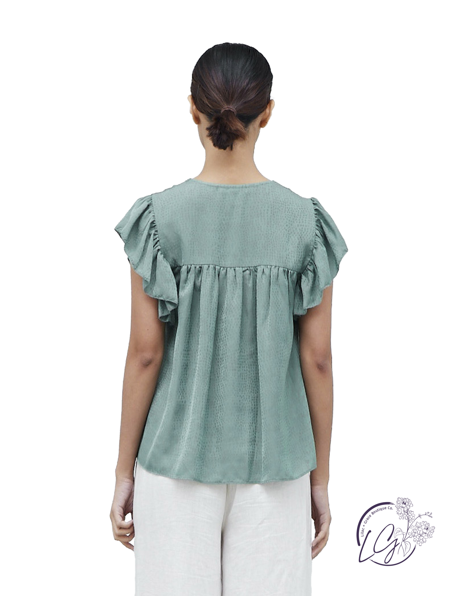 Breathe In, Breathe Out Satin Blouse