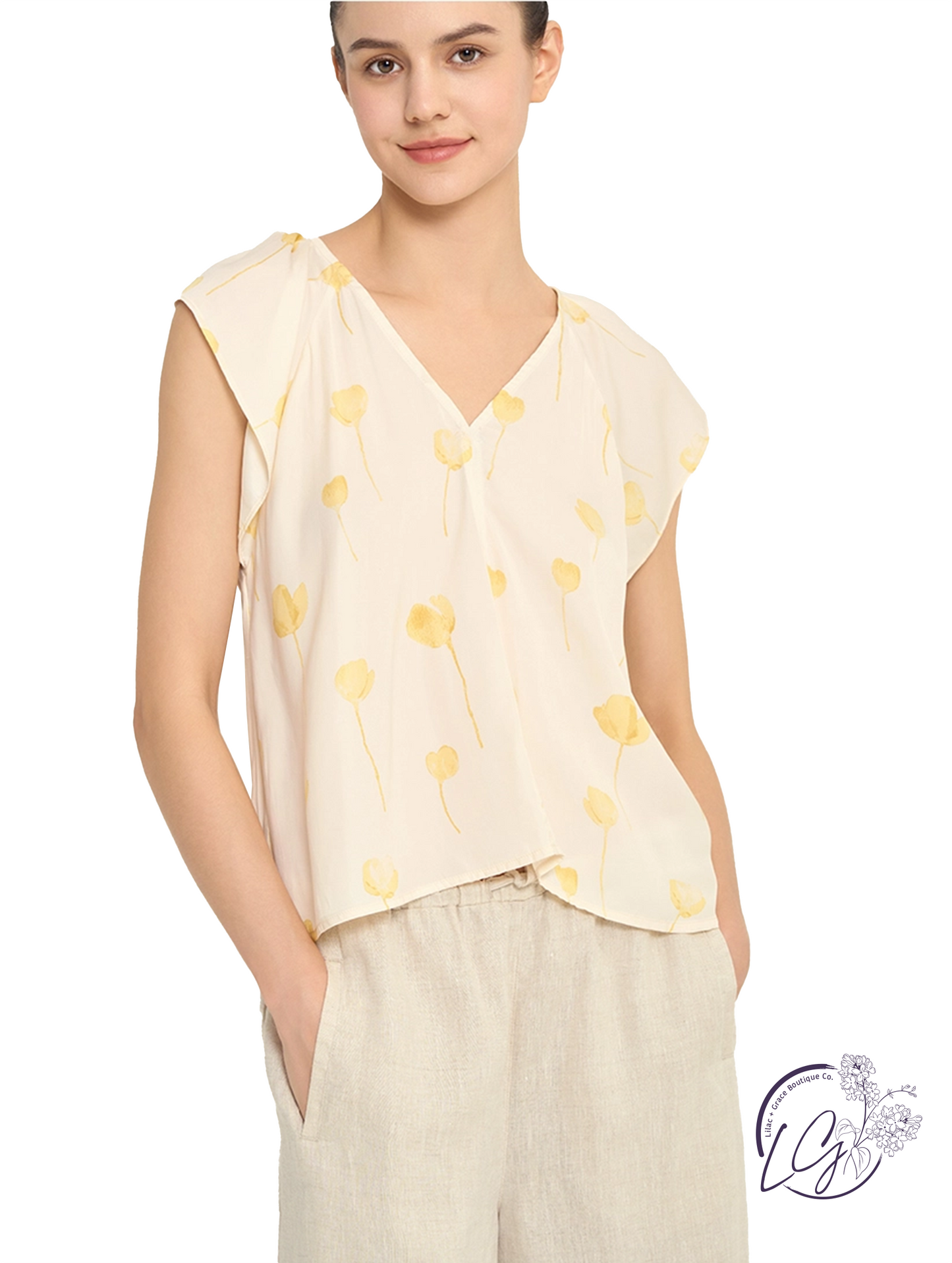 Feel The Tranquility V-Neck Top