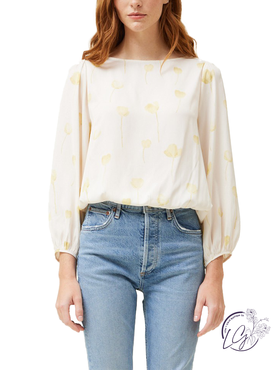 Sunshine Serenade Boatneck Blouse