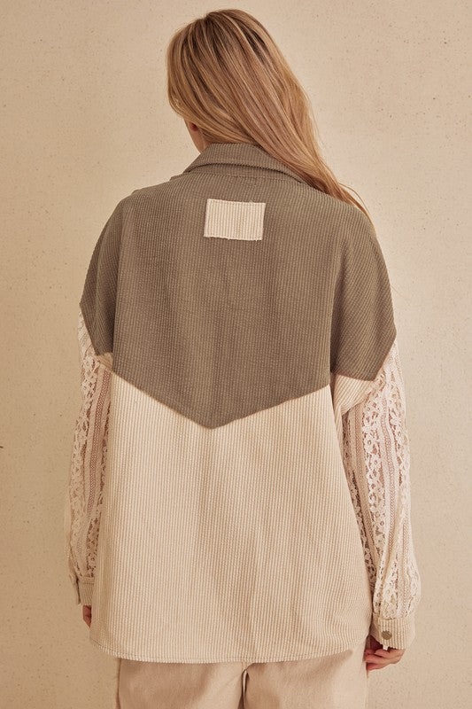 Lace & Latte Shacket