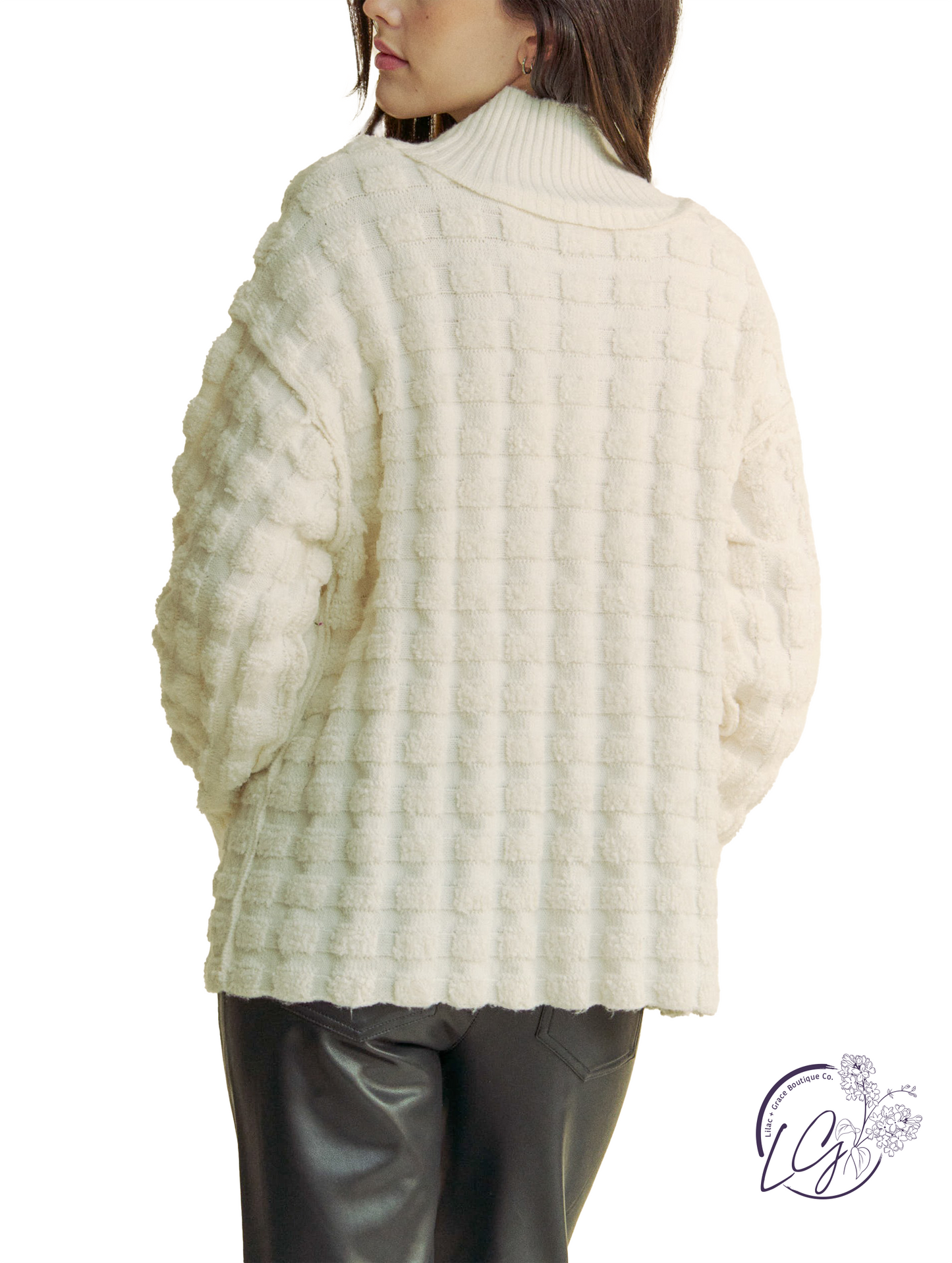 Quiet Corners Mock Neck Sweater