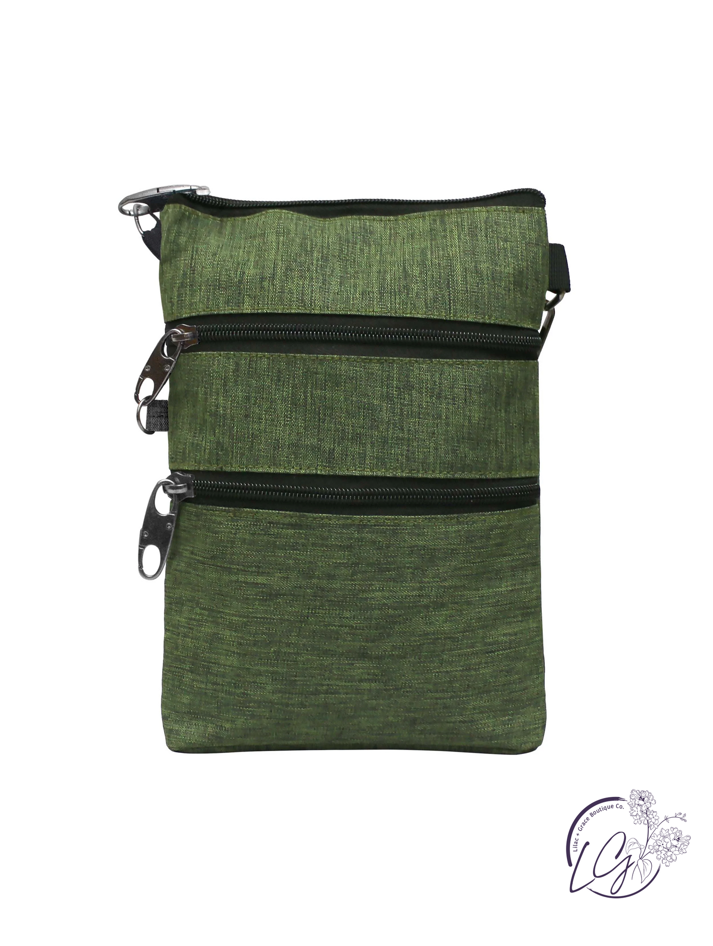 Nupouch Anti-theft 3 Zipper Crossbody