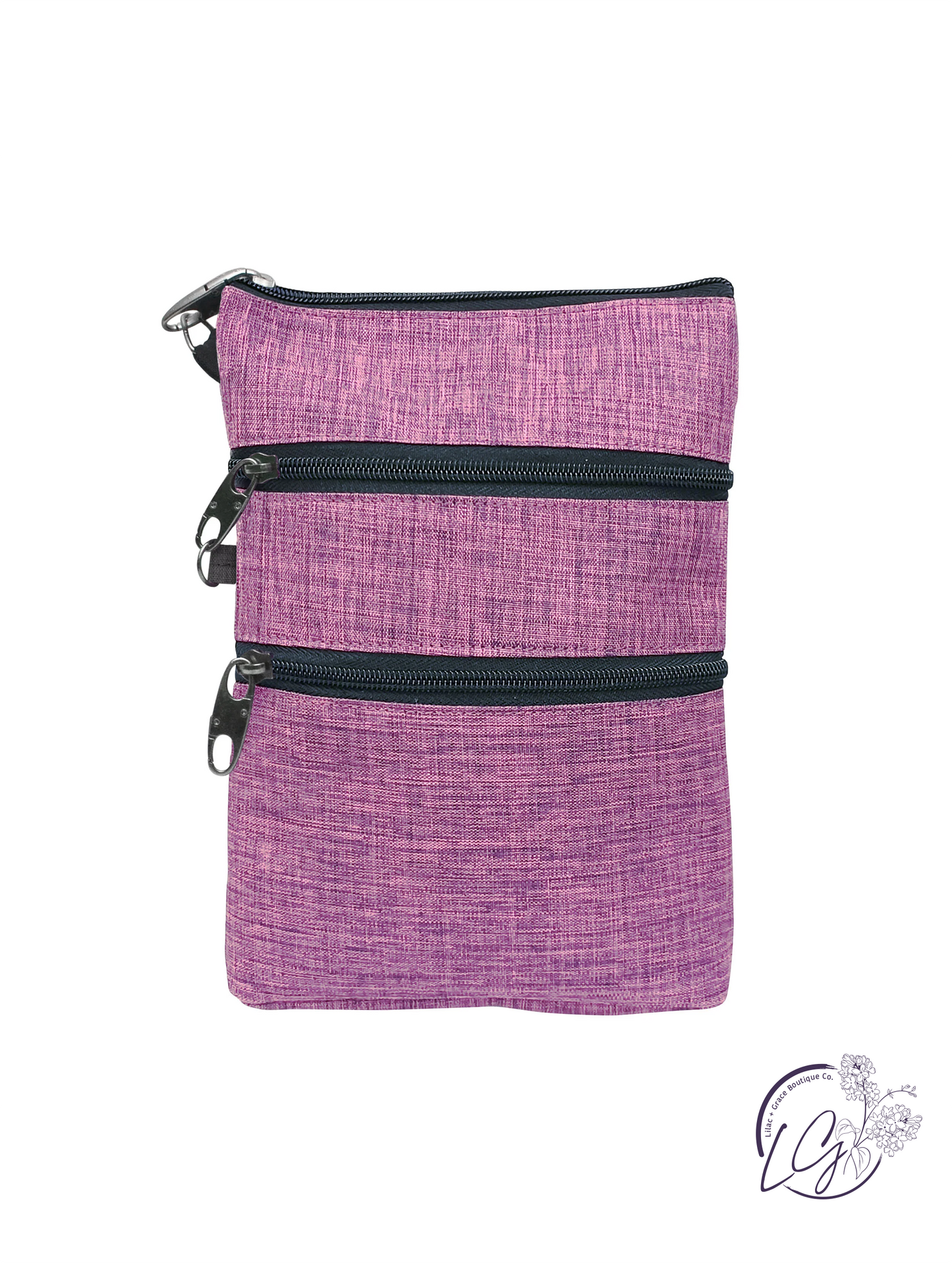 Nupouch Anti-theft 3 Zipper Crossbody