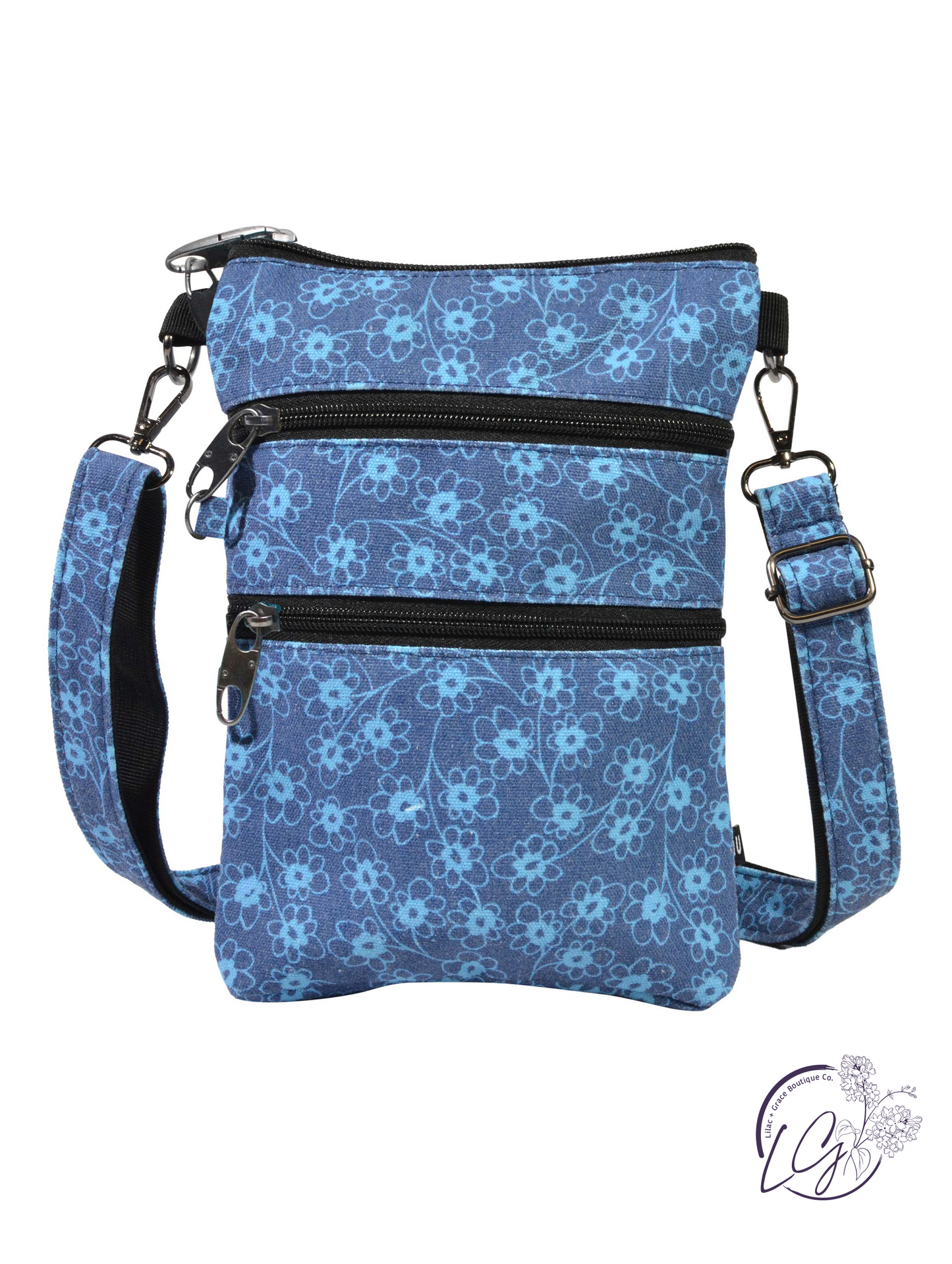 Nupouch Anti-theft 3 Zipper Crossbody