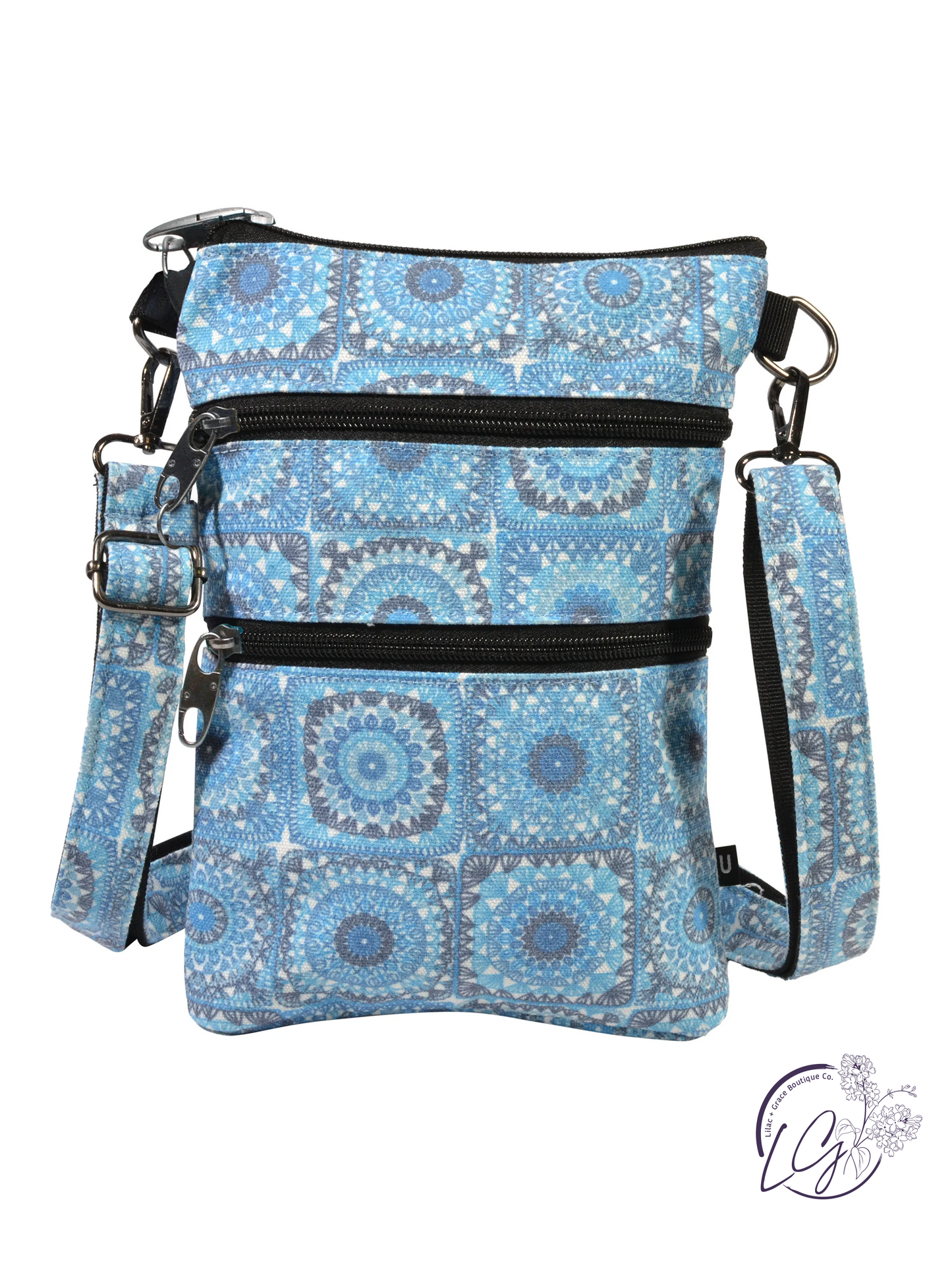 Nupouch Anti-theft 3 Zipper Crossbody