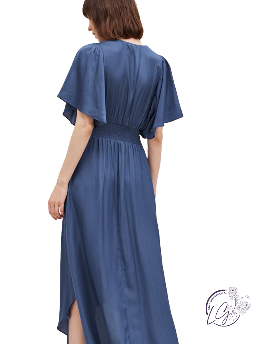 Graceful Asymmetry Maxi Dress