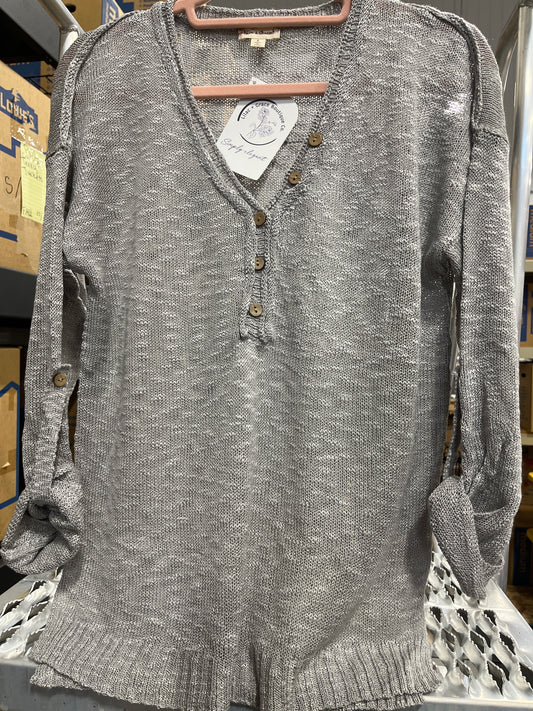 Tempted by You Henley Sweater