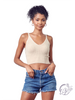 So Sweet Cropped Rib Tank Top