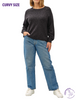 Curvy Fall Breeze Pullover Sweater