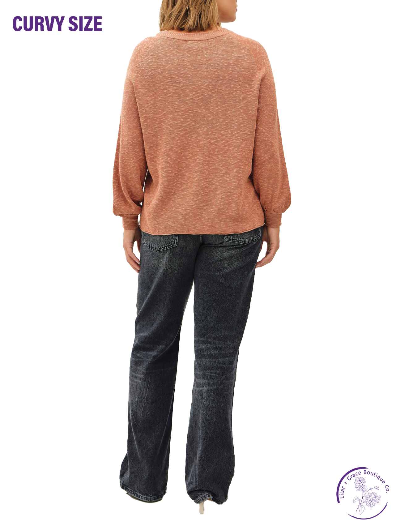 Curvy Fall Breeze Pullover Sweater