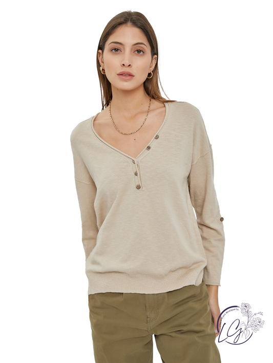 Modern Minimalist V-Neck Sweater