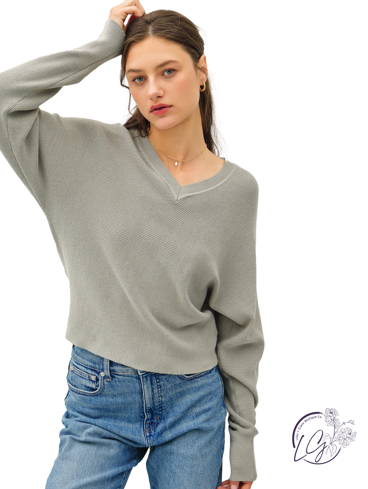 Sage Bliss Knit Sweater