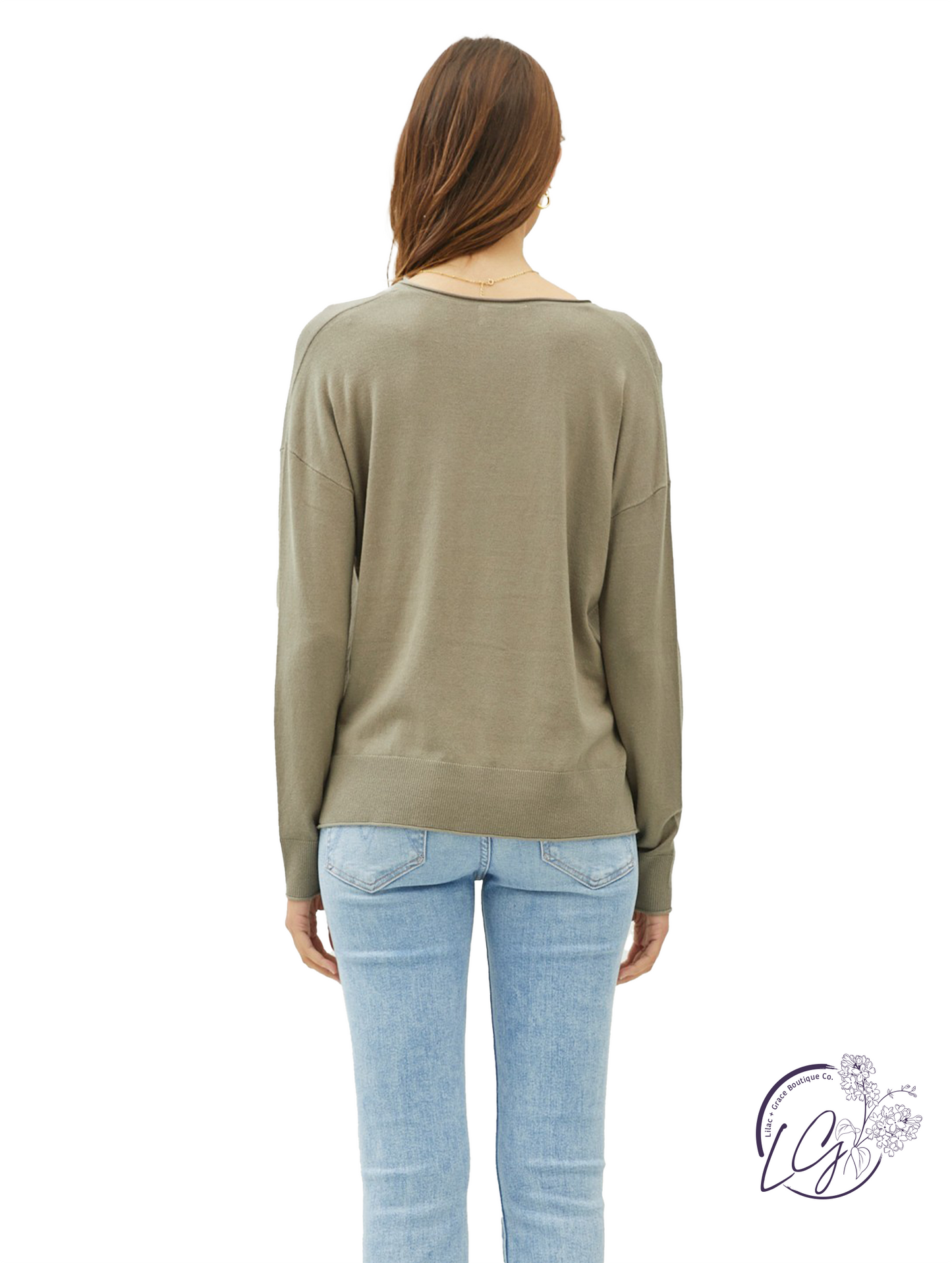 Keep Moving Forward V-Neck Sweater