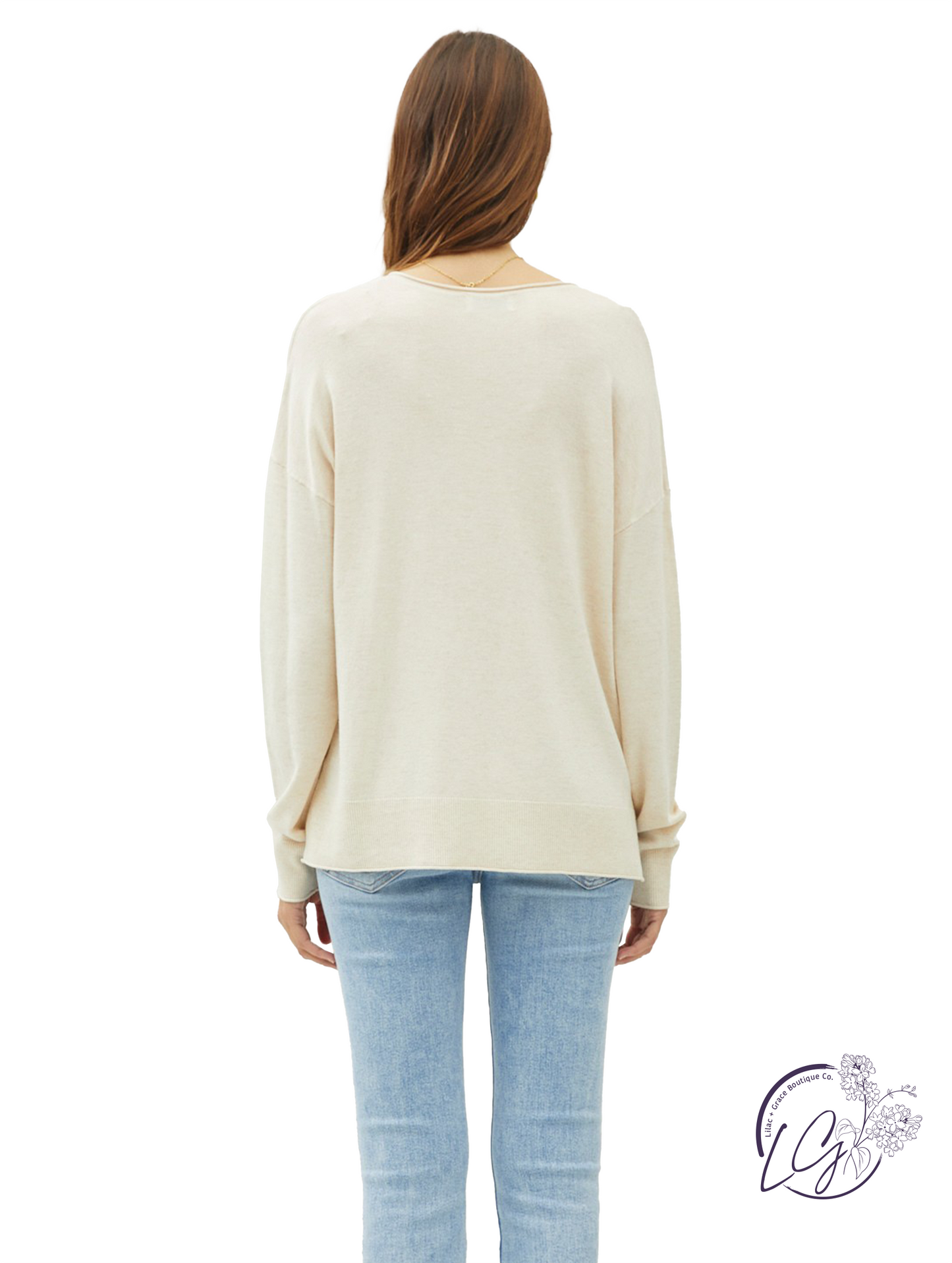 Keep Moving Forward V-Neck Sweater