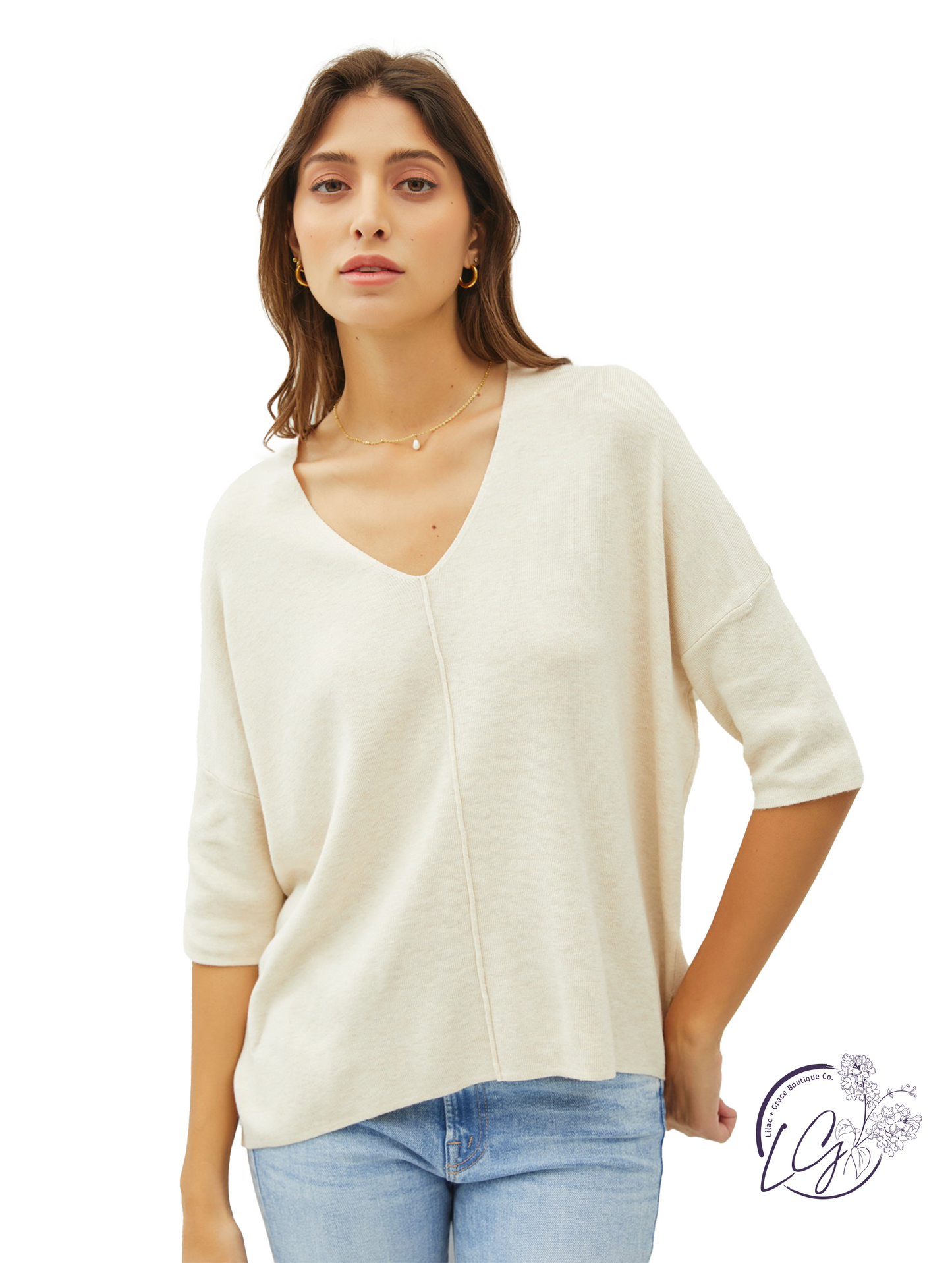 Take Care Half Sleeve Sweater