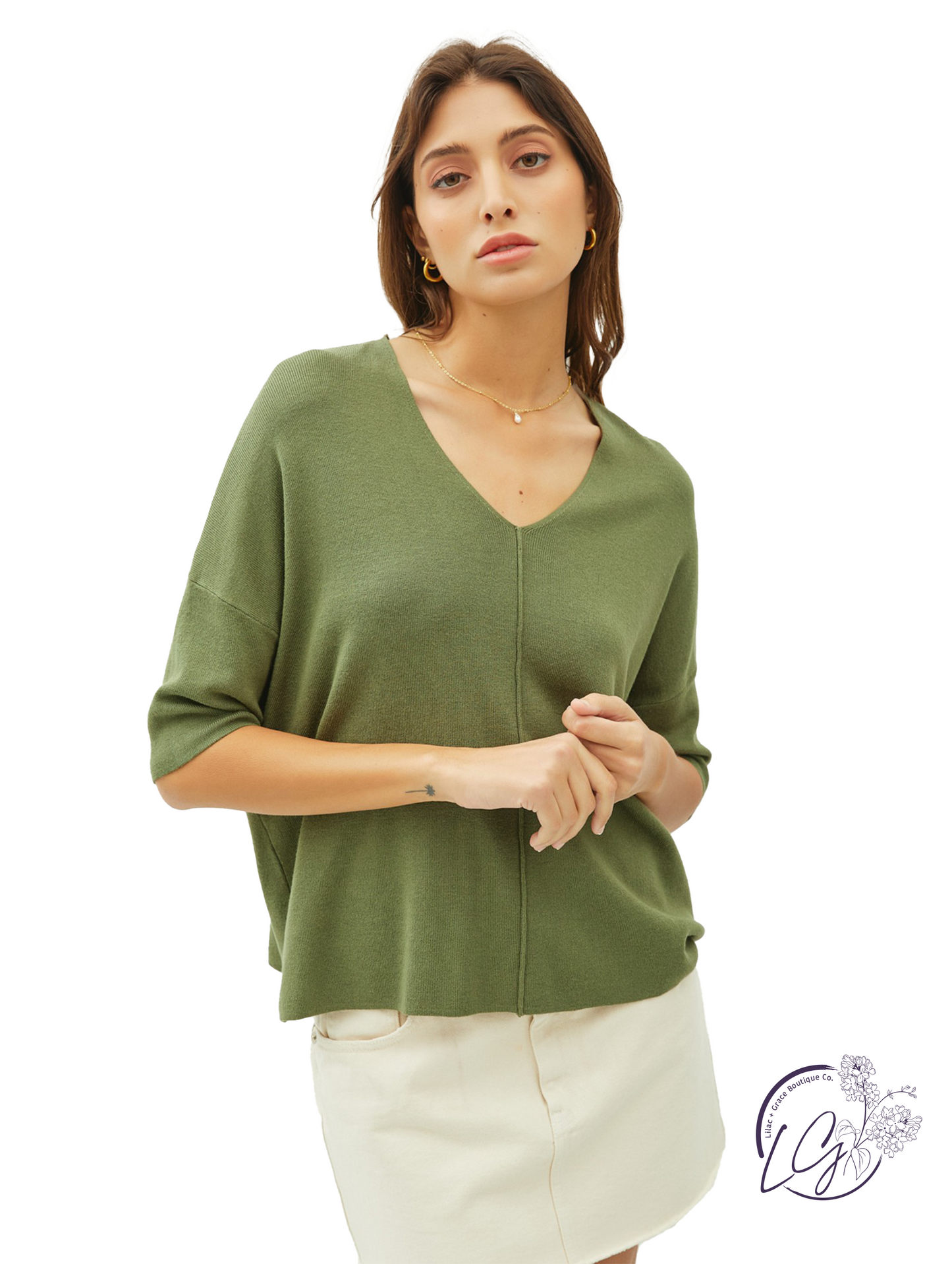 Take Care Half Sleeve Sweater