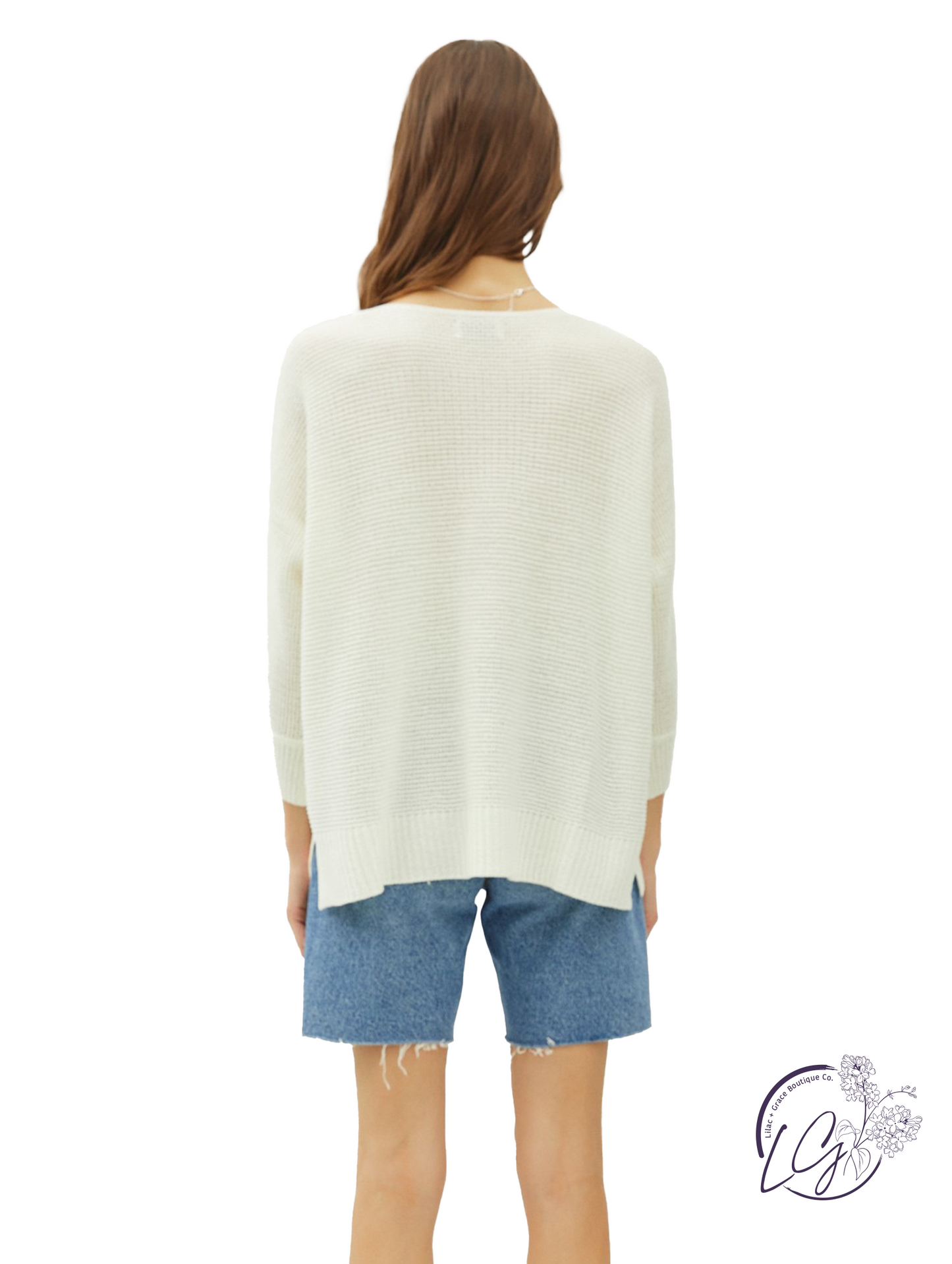 Enjoy The Ride 3/4 Sleeve Sweater