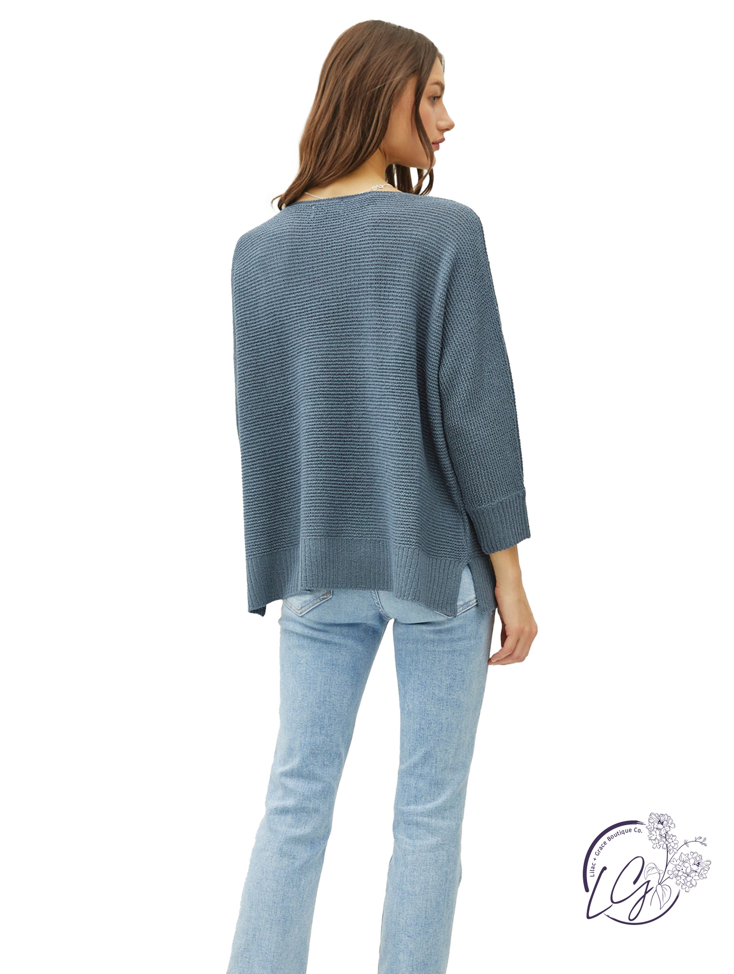 Enjoy The Ride 3/4 Sleeve Sweater