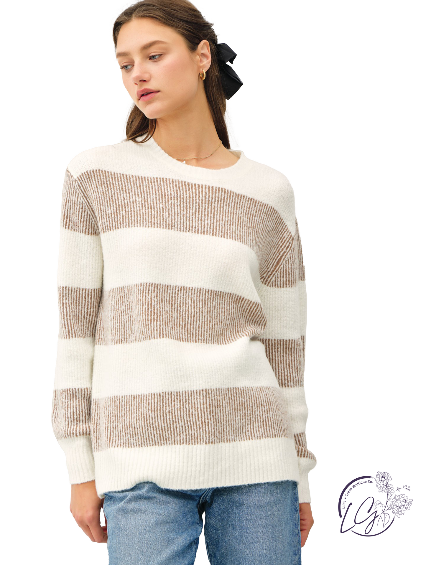 Oversized Stripe Sweater