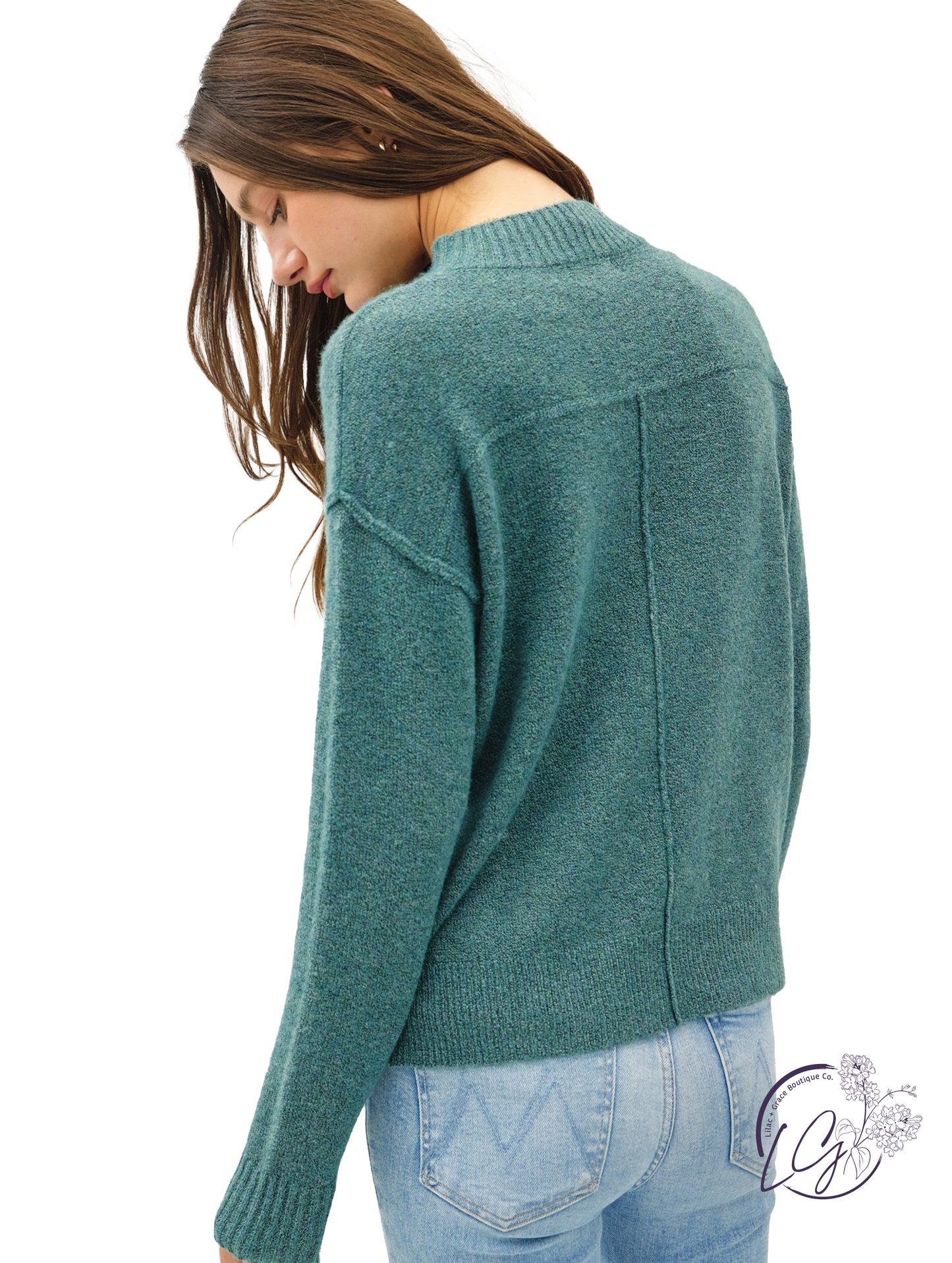 Elevated Back Knit Sweater