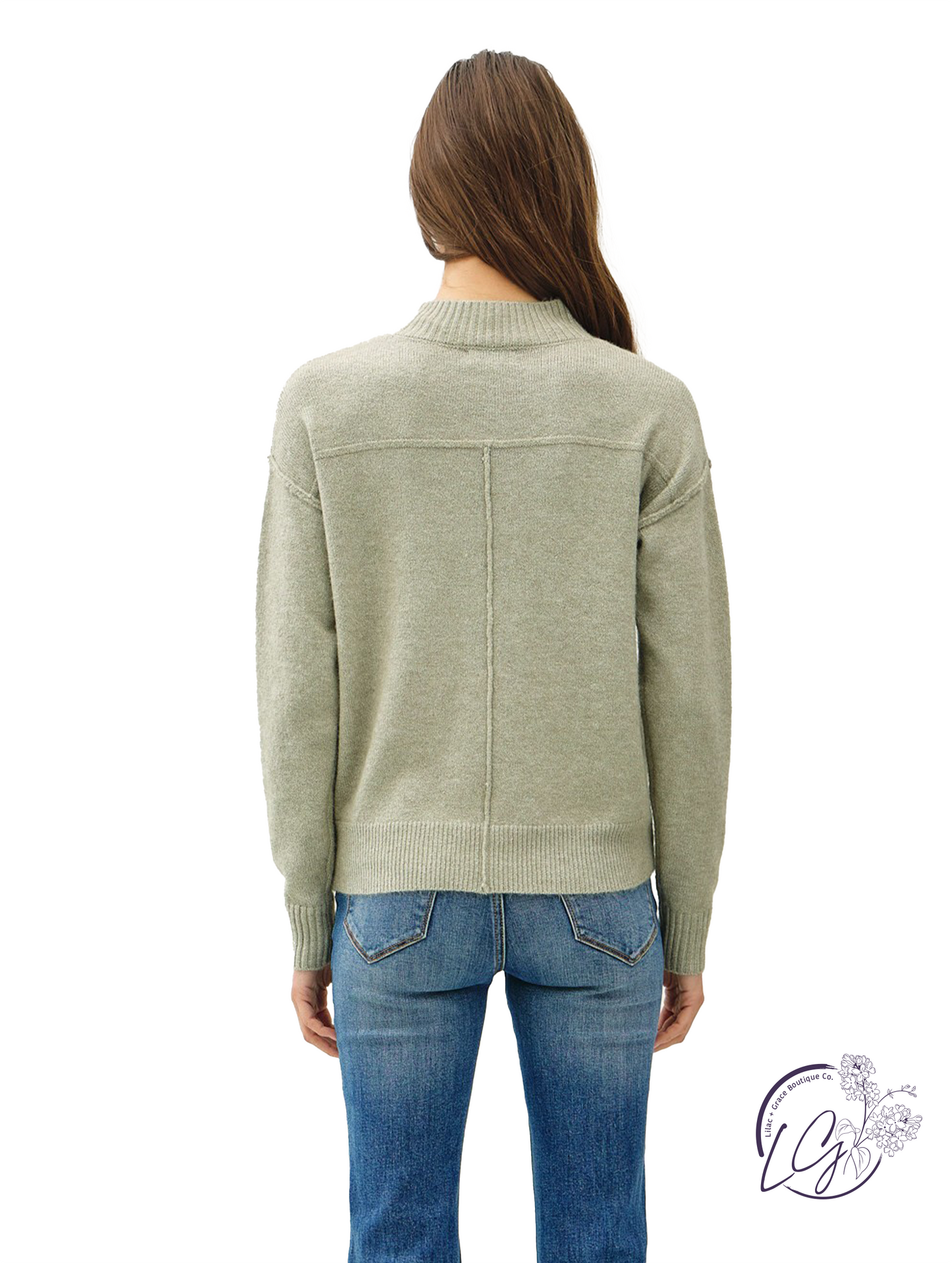 Elevated Back Knit Sweater