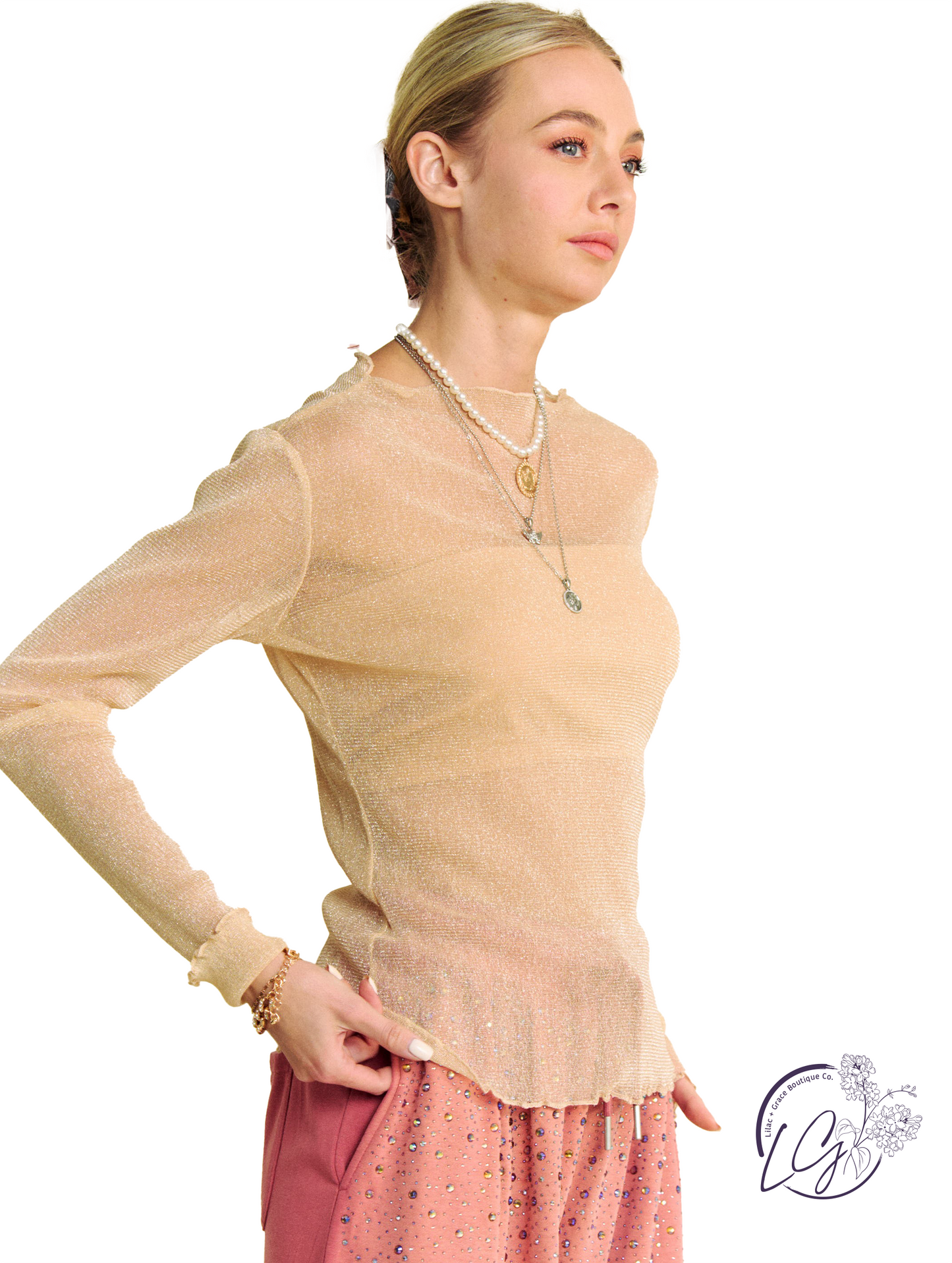 The Night Is Ours Mesh Top