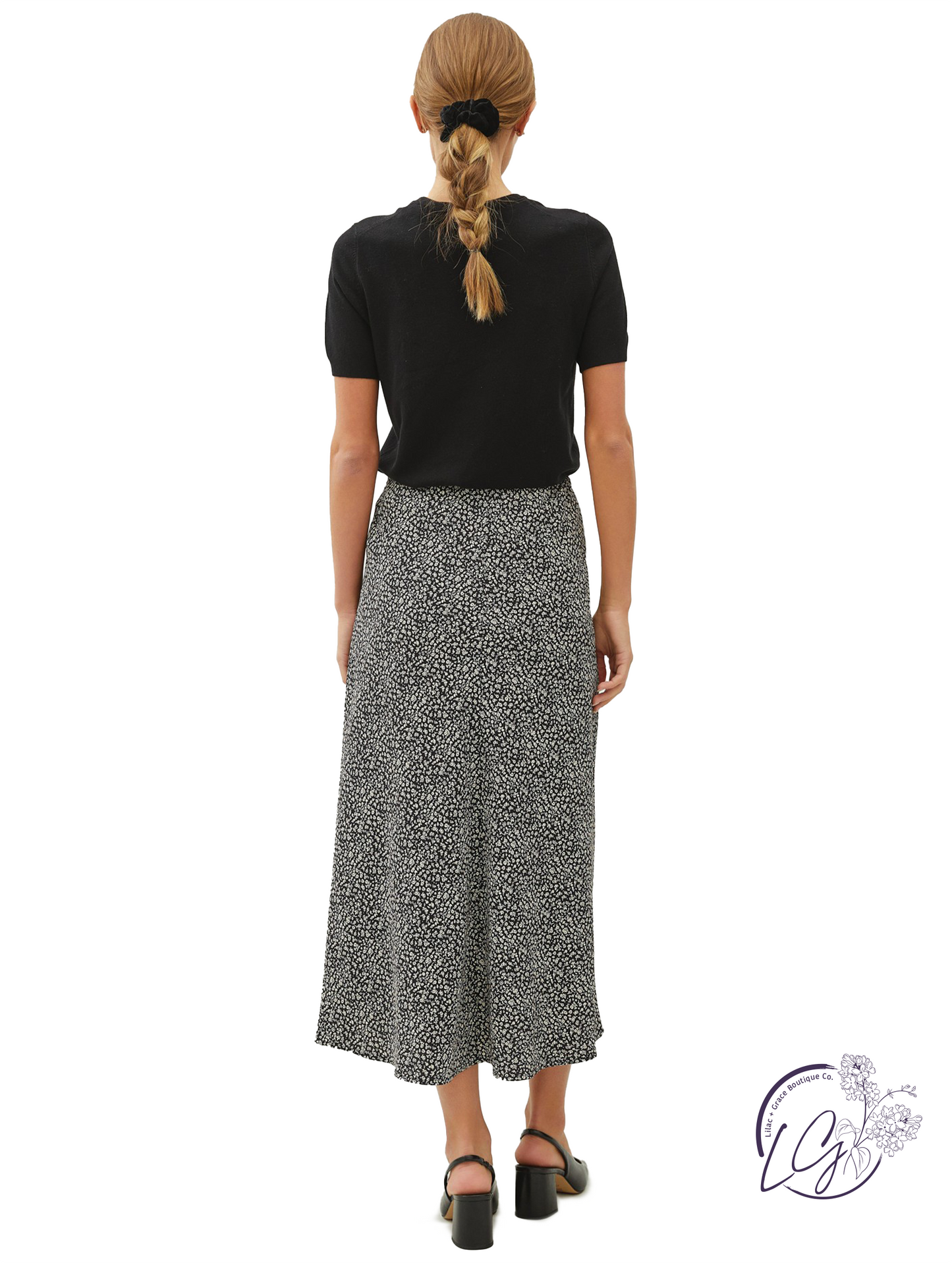 Efflorescing Comfort Midi Skirt