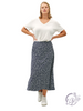 Curvy Efflorescing Comfort Midi Skirt