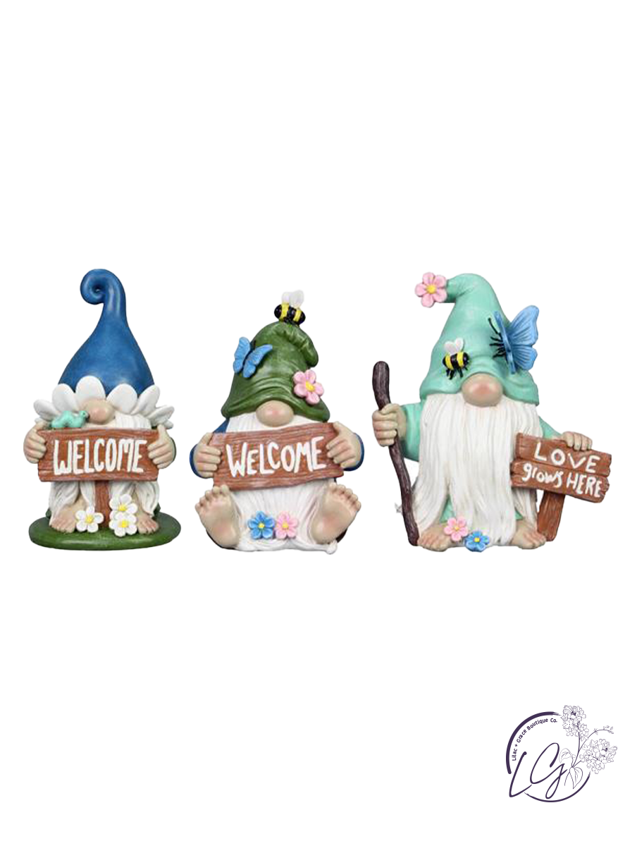 Resin Garden Welcome Garden Gnome Figurine