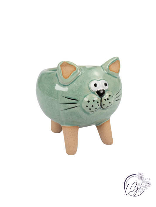Meowing Cat Planter