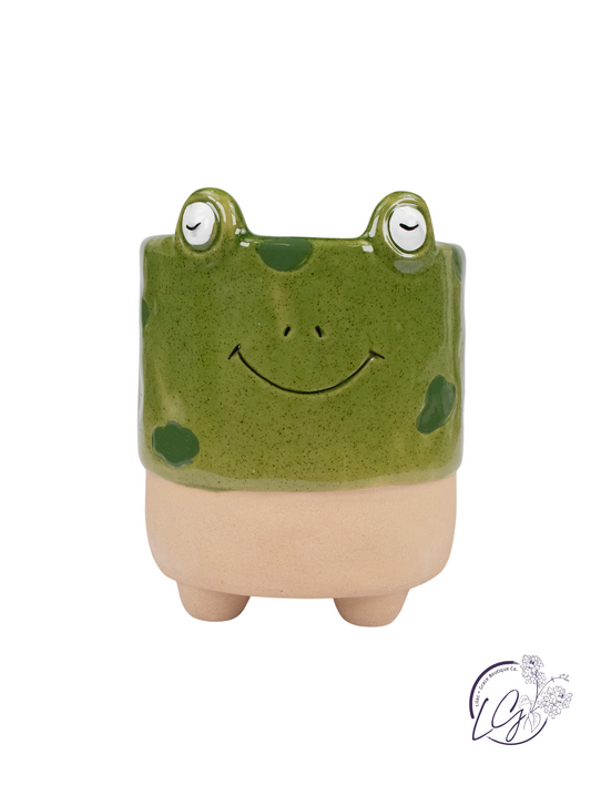Ceramic Frog Planter