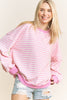 Curvy Chasing Stripes Pullover