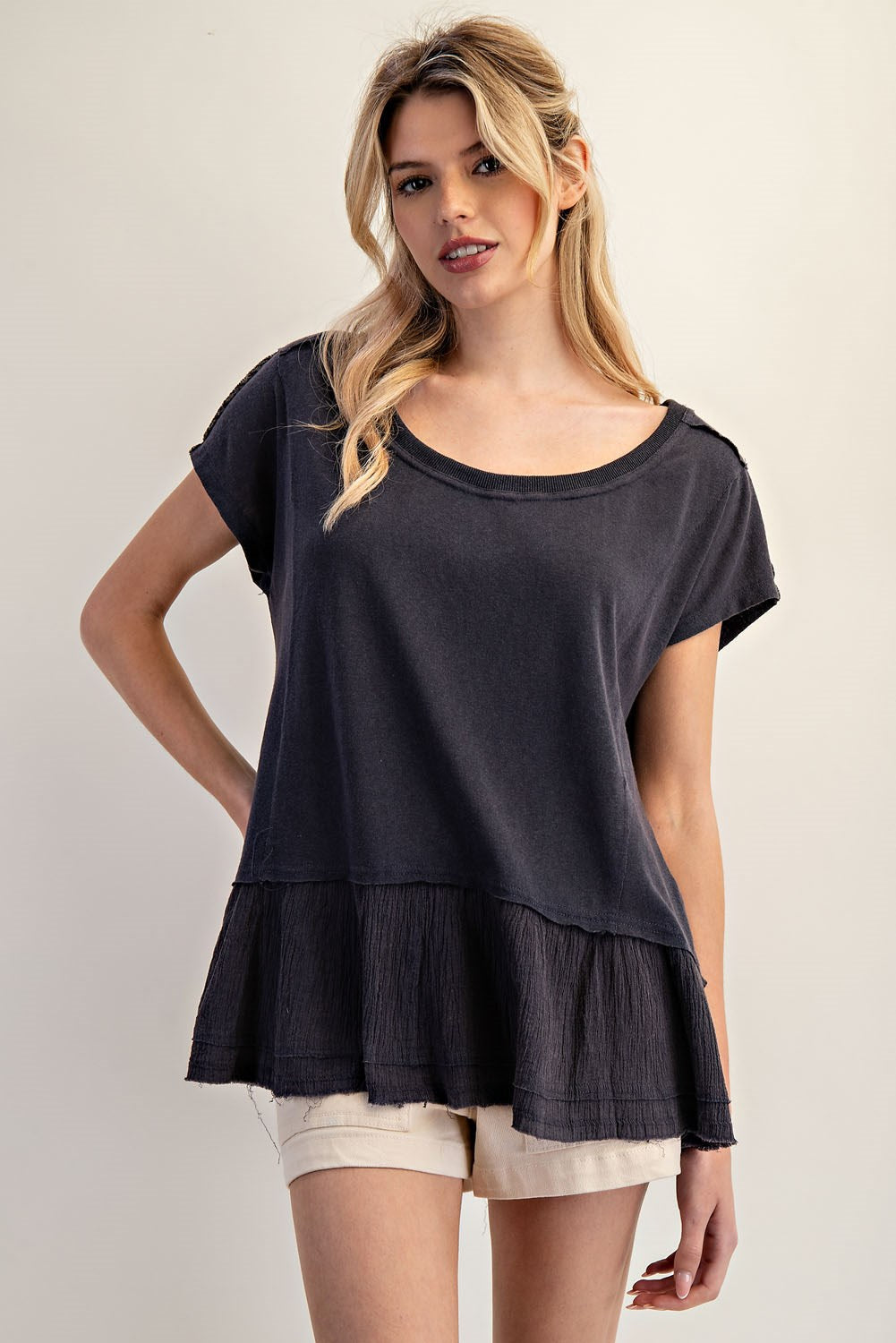 Twirl Hem Top