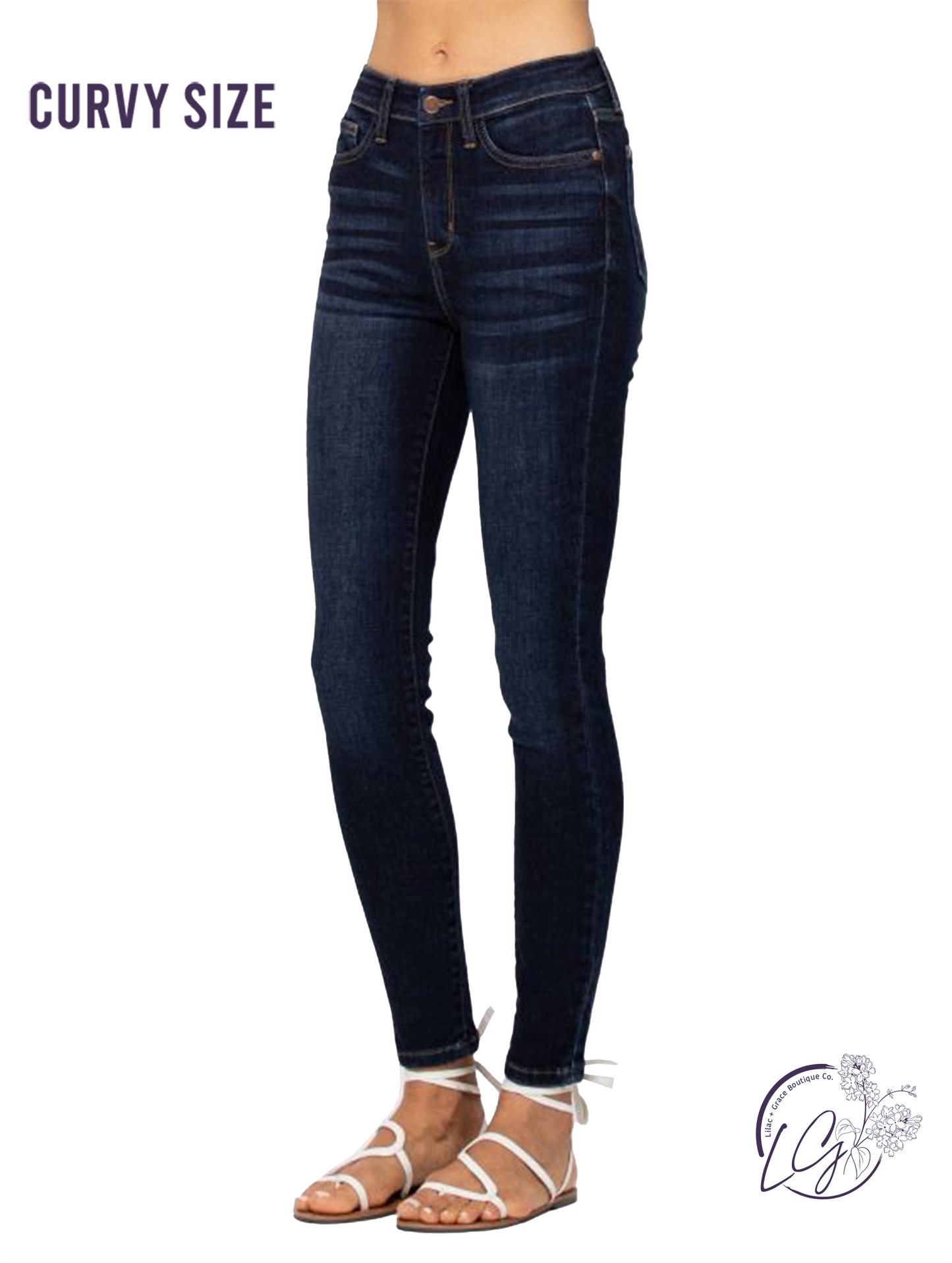 Curvy Catherine High Waist Handsand Skinny by Judy Blue