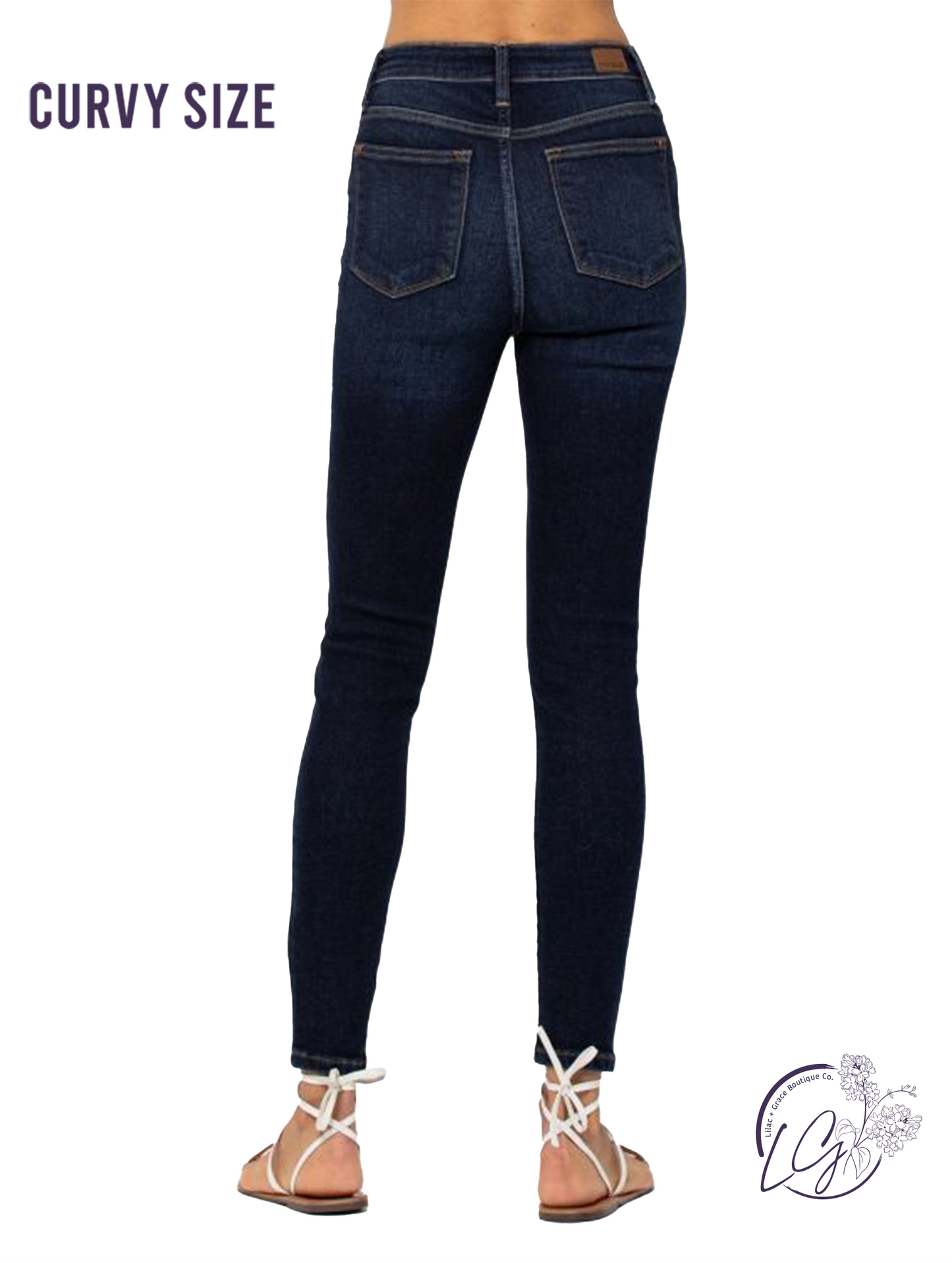 Curvy Catherine High Waist Handsand Skinny by Judy Blue