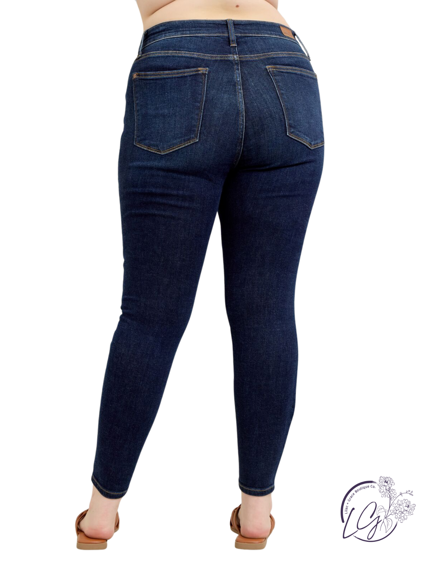 Curvy Catherine High Waist Handsand Skinny by Judy Blue