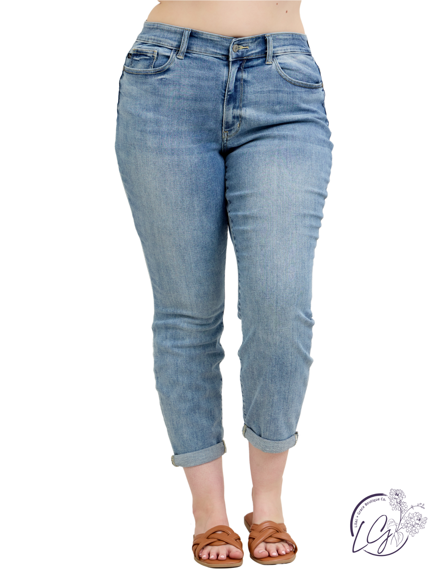 Curvy Lula Midrise Boyfriend by Judy Blue