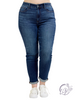 Curvy Barrett Cuffed Slim Fit Jean By Judy Blue