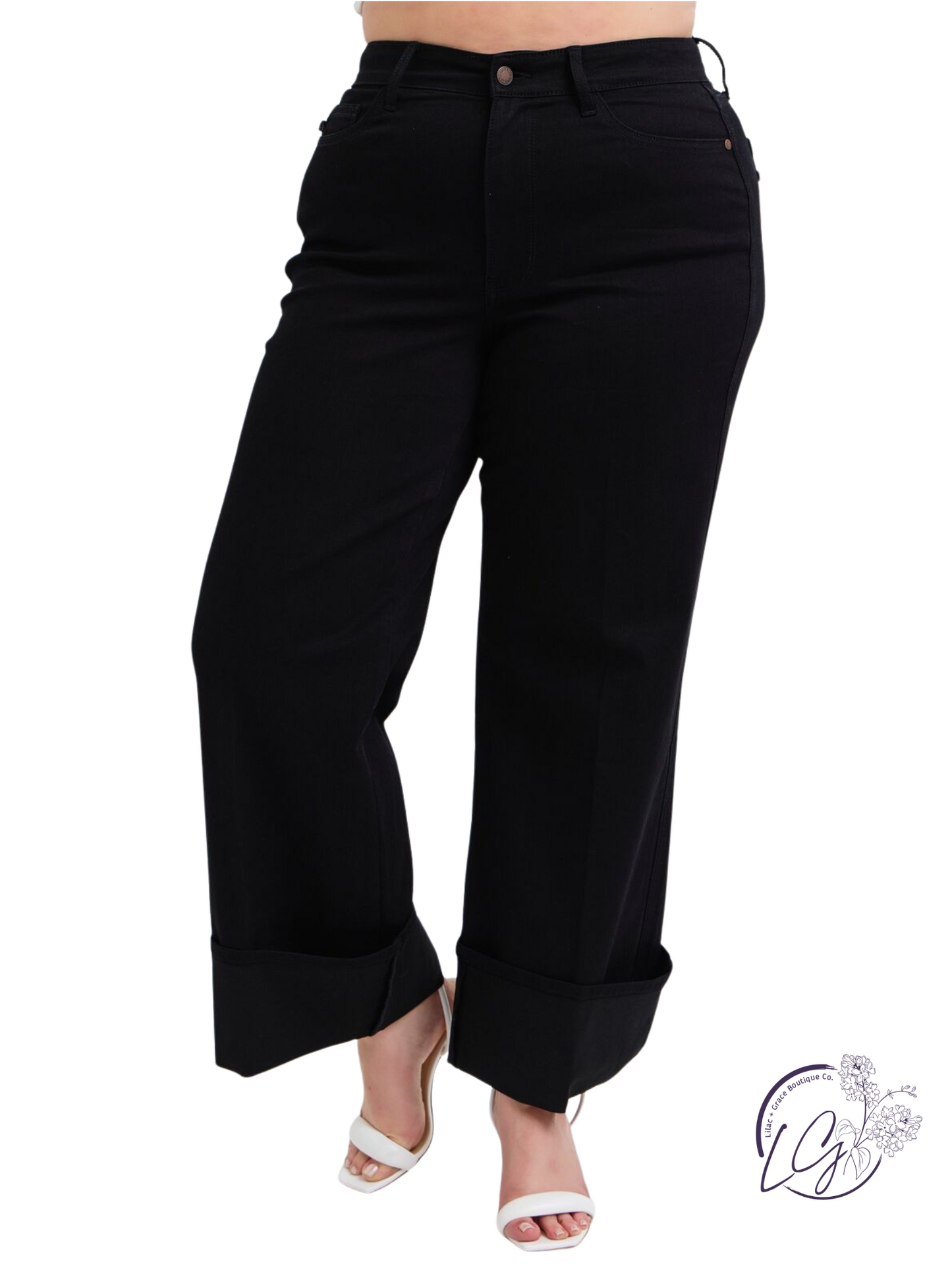 Curvy Evelynne High-Waisted Wide Leg Jean by Judy Blue