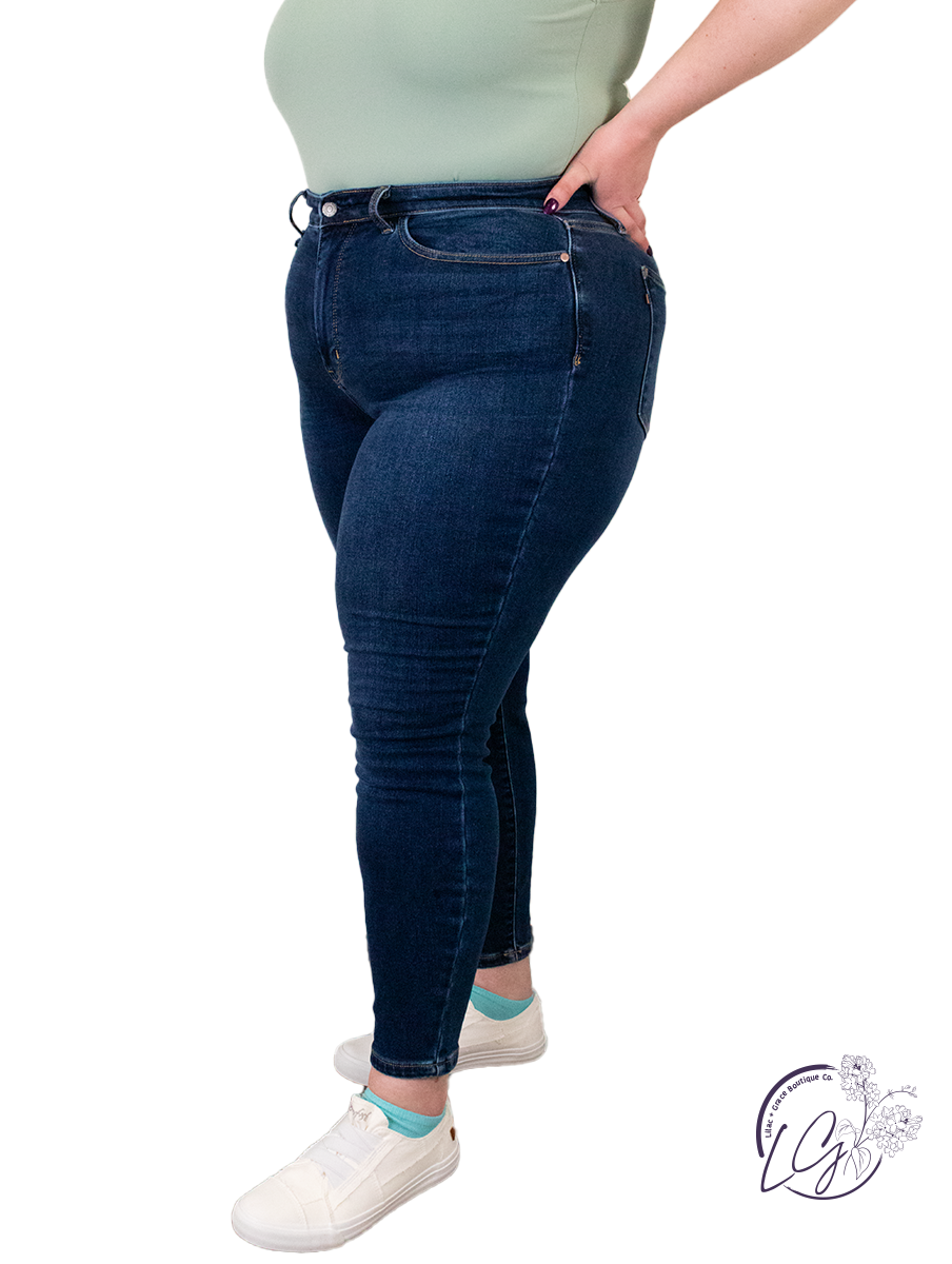 Curvy Quinsy High Waist Thermal Skinny  By Judy Blue